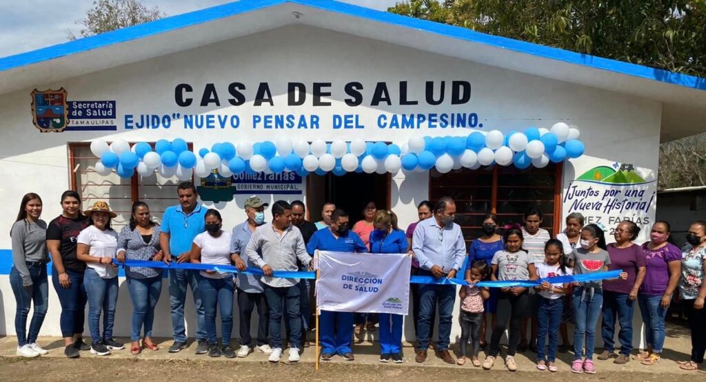 Feliz y contento de haber reinaugurado la casa de salud del ejido Nuevo Pensar del Campesino