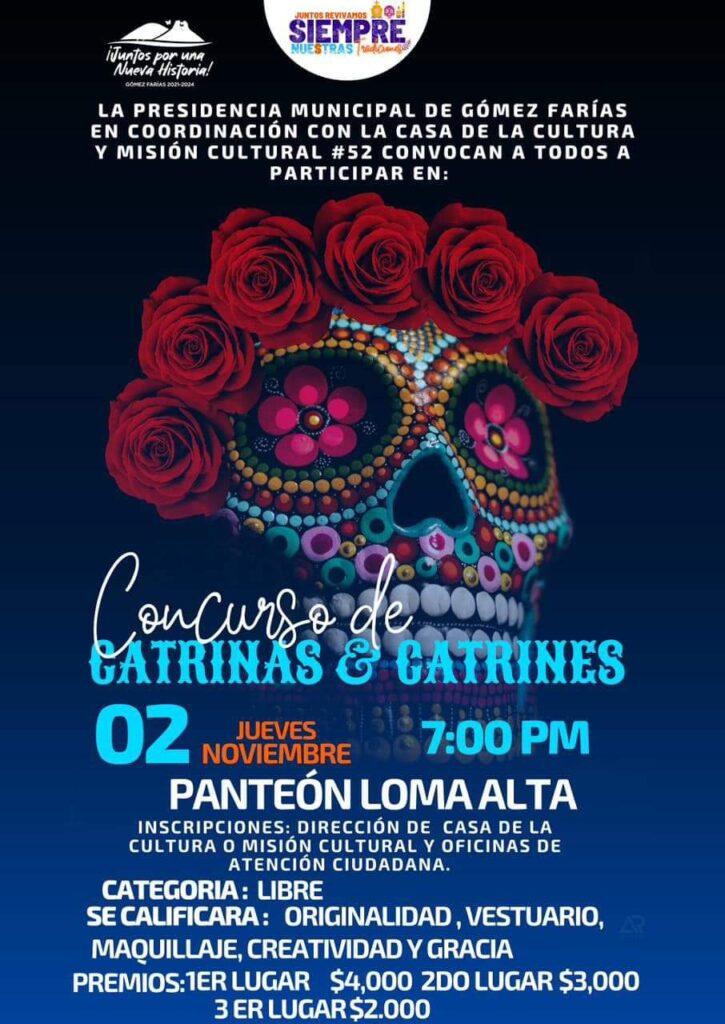 Los invitamos a inscribirse a las diferentes actividades del Día de muertos “Juntos revivamos siempre nuestras tradiciones”