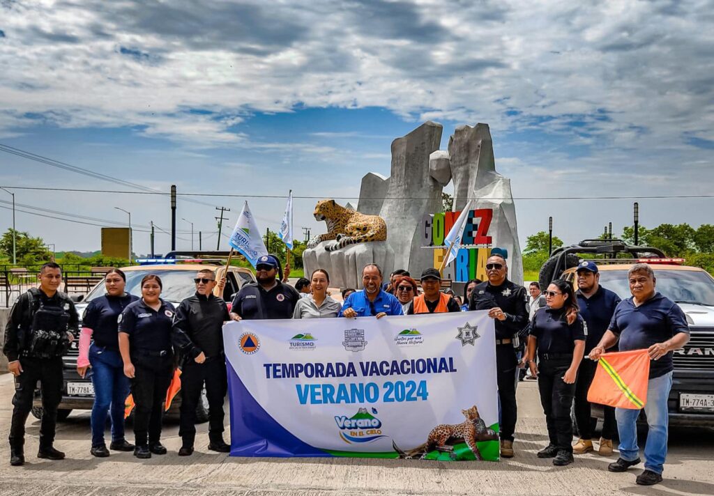 Dimos Alejandra Garza y un servidor el banderazo de inicio de la temporada vacacional de verano 2024 en nuestro municipio, el más bonito de Tamaulipas!