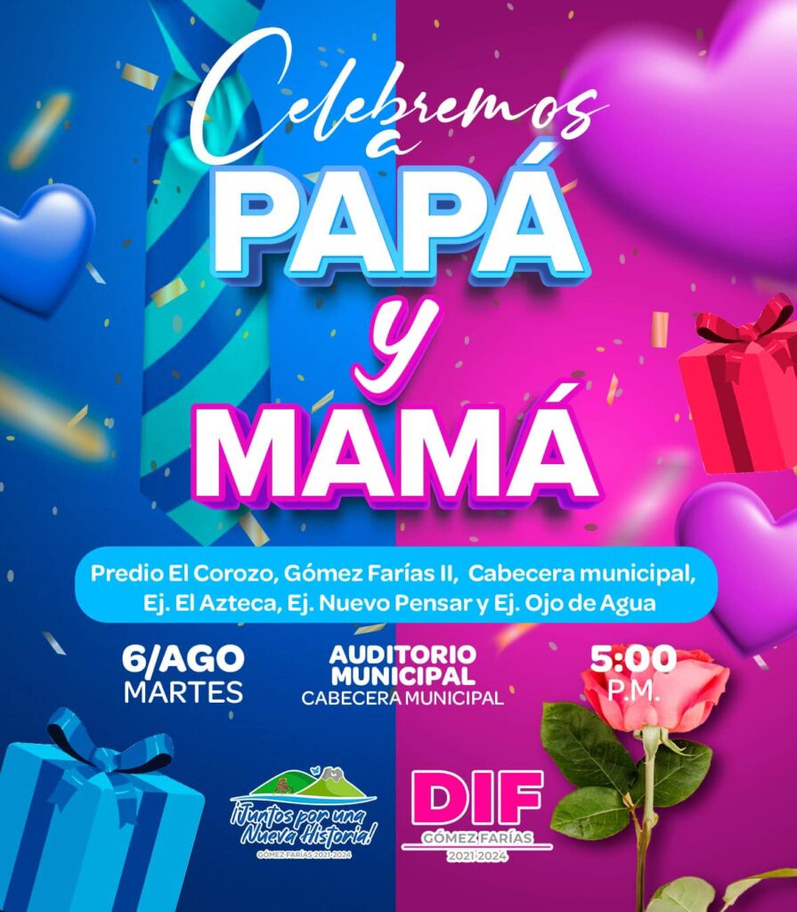 ¡Ahora si a celebrar a todas las mamás y papás!