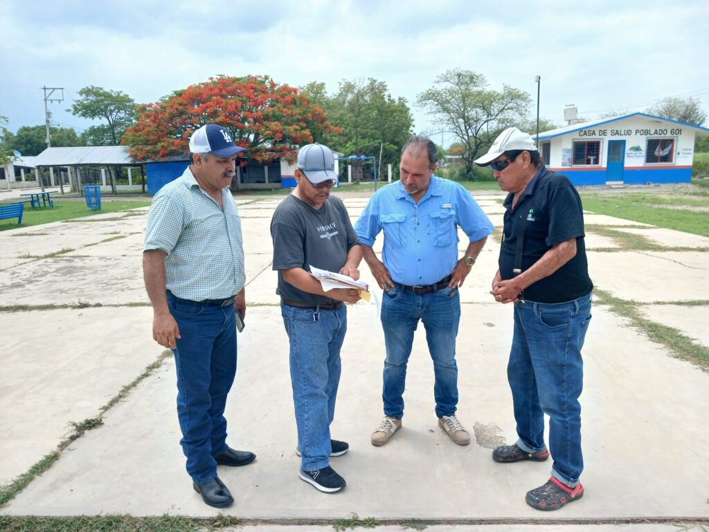 Supervisando este espacio para cumplir un compromiso más con el poblado 601