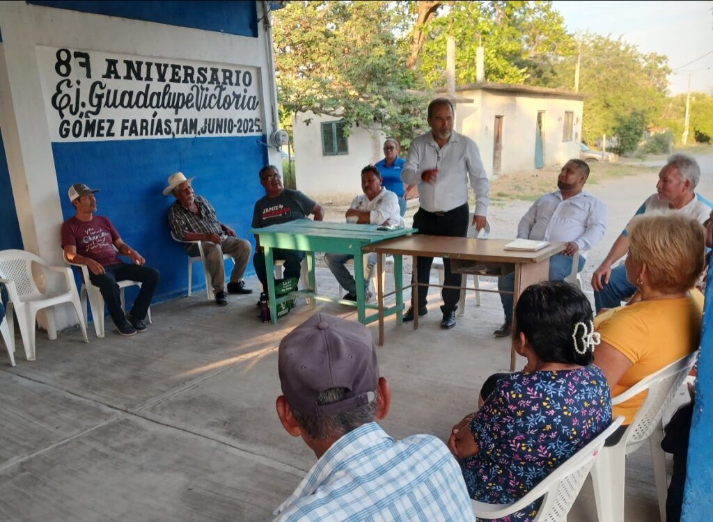 Estuvimos en Guadalupe Victoria dando seguimiento al tema del agua junto con el comité y los usuarios
