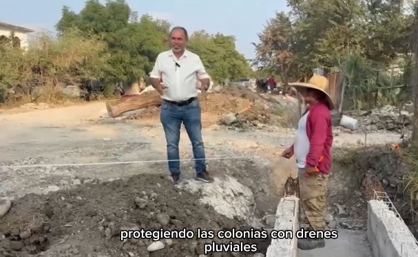 Seguimos protegiendo a las colonias con drenes pluviales