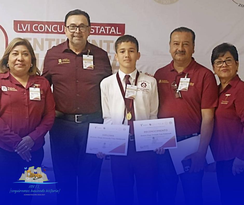 Felicitaciones y mucho éxito en el LVI Concurso Estatal de Oratoria Sentimiento Juarista al alumno Diego Trejo de la secundaria técnica #25 de Loma Alta