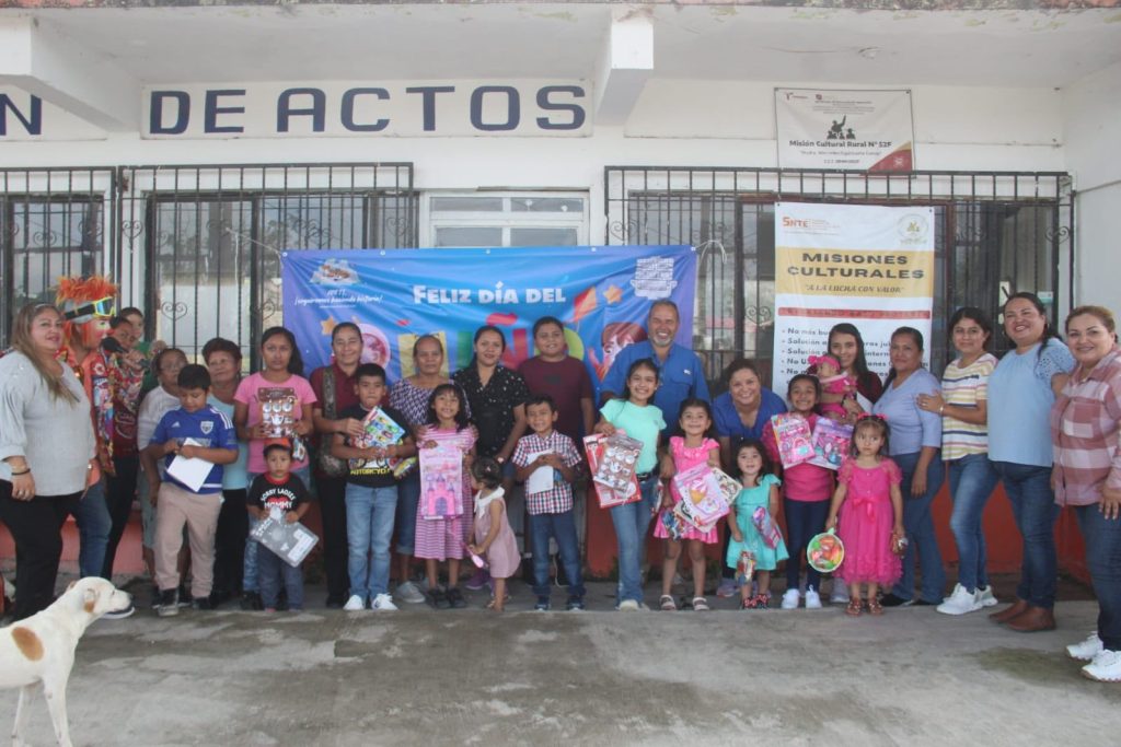 Así celebramos el día del niñ@ en el ejido Alfredo V. Bonfil