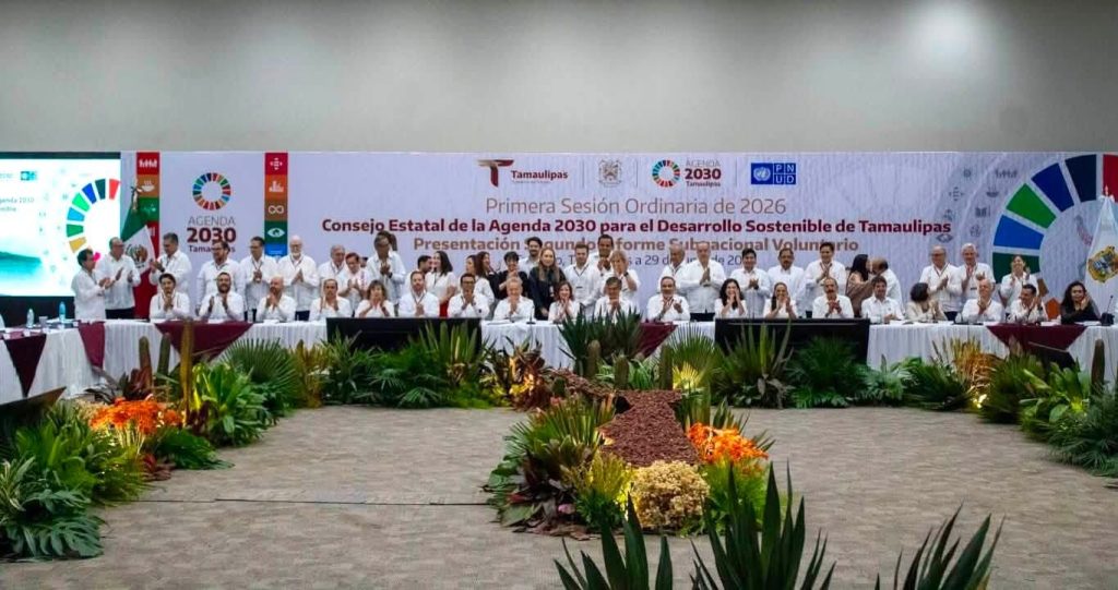 #GómezFarías presente en la Primera Sesión Ordinaria 2026 del Consejo Estatal de la Agenda 2030 para el Desarrollo Sostenible de Tamaulipas